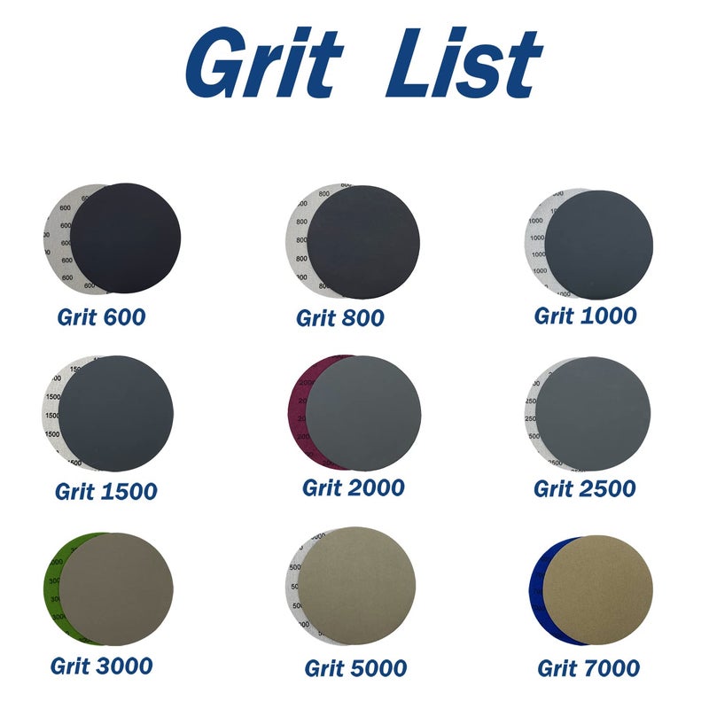 AutKerige 1200 Grit Wet Dry Sandpaper, 6 Inch 25 PCS Hook and Loop Sanding Discs with Premium Silicon Carbide Abrasive, Polishing Sandpaper Pads for Auto Polishing or Stretches Removing - Image 5